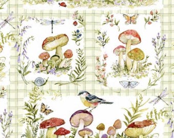 Intriguing Mushrooms - Mushroom Patch by Susan Winget from Springs Creative Fabric