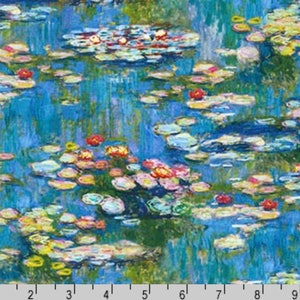 Claude Monet - Water Lilies from Robert Kaufman Fabric