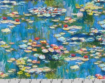 Claude Monet - Water Lilies from Robert Kaufman Fabric