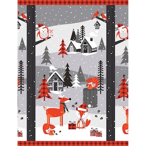 Noel Forest - Scenic PANEL from KANVAS by Benartex Fabrics