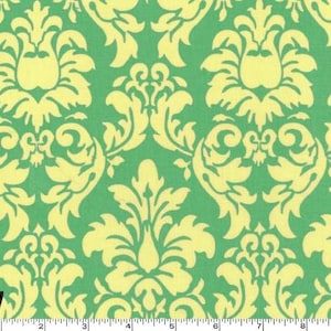 SALE - Dandy Damask - Sprout Green from Michael Miller