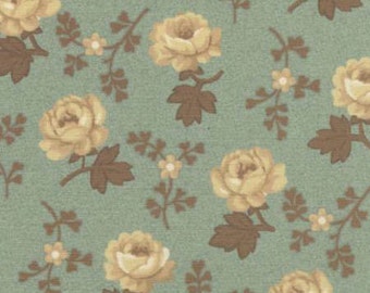 Southern Vintage Reproduction - Rose Aqua Floral from Washington Street Studio