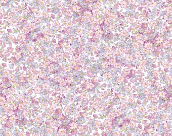 Sugar Lilac - Petals White from Maywood Studio Fabric