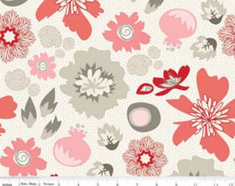 SALE - Lost and Found 2 - Main Red Floral by My Mind’s Eye from Riley Blake