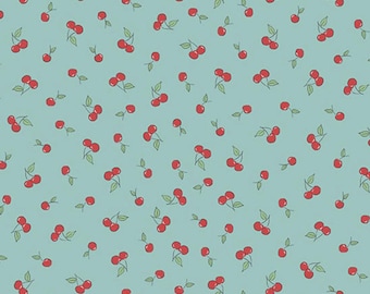 Afternoon Tea - Cherry Crush Teal von Makower UK Fabrics