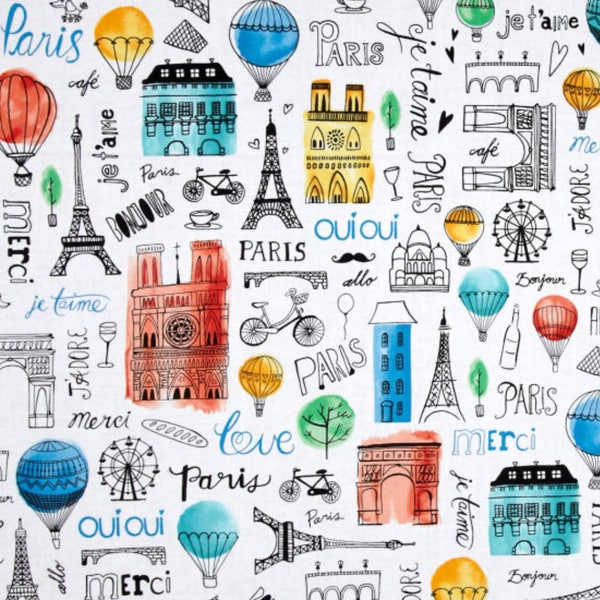 Paris Adventure - Paris Fun by Margaret Berg from Robert Kaufman