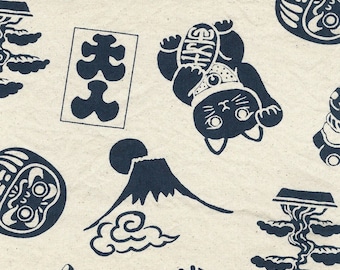 Lucky Charm LT CANVAS No 10 Cream from Kokka Fabric