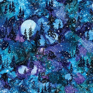 Arctic Wonder- Scenic Metallic from 3 Wishes Fabric