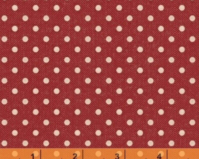 High order Market Place San Diego Mall - Dots Red by from Sue Schlabach Windham Fabrics