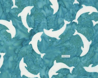 Beach Batiks - Dolphins Turquoise Coastal 4362 21 from Moda Fabrics