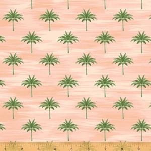 Isla - Mini Palms Coral Pink by Whistler Studios from Windham Fabrics
