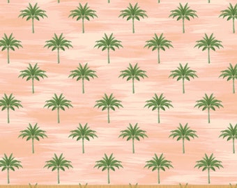 Isla - Mini Palms Coral Pink by Whistler Studios from Windham Fabrics