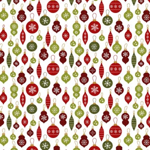 A Jingle Bell Christmas - Adorno Crossroads blanco de Benartex Fabrics