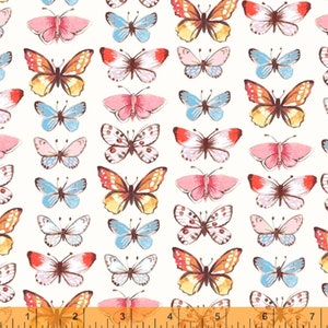 Farm Meadow - Butterflies Ivory from Windham Fabrics