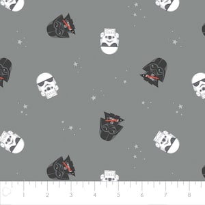 Character Nursery - Star Wars Empire Dreams Grey from Camelot Fabrics
