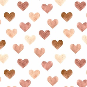 Hearts White JERSEY 56 Inch from Verhees Fabric