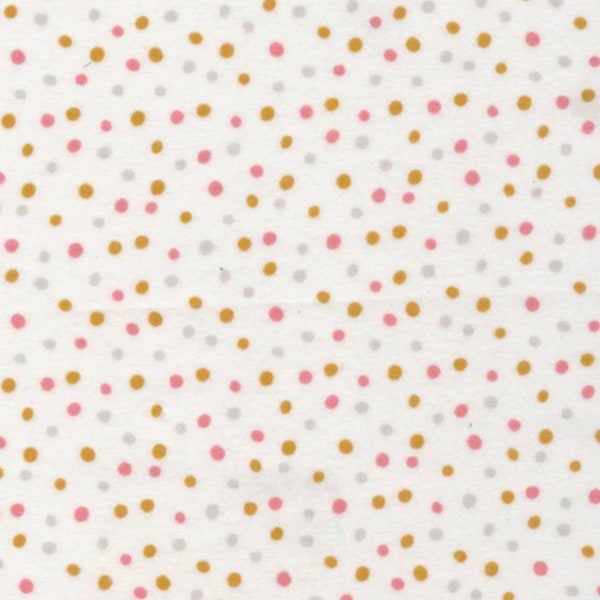 Confetti FLANNEL - Pink Multi from Cloud 9 Fabrics