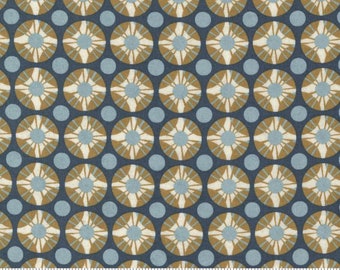 Decorum - Dot Geometric Dk Blue 30684 15 by BasicGrey from Moda Fabrics