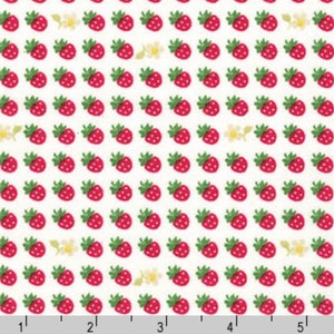 Sevenberry Petite Classiques - Strawberry Raspberry White from Robert Kaufman