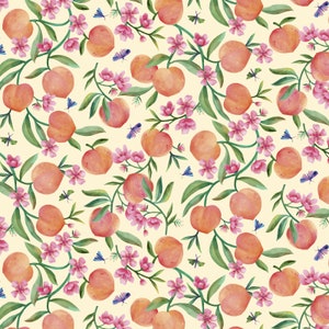 Ambrosia - Peaches by Natalie Miles from P&B Textiles Fabric