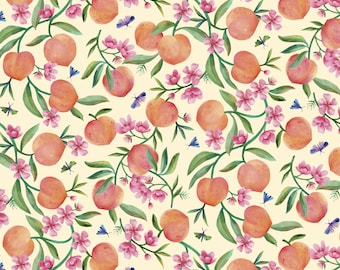 Ambrosia - Peaches de Natalie Miles de P&B Textiles Fabric