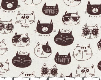 NONO Ecole - Cats Natural - CANVAS from Kokka