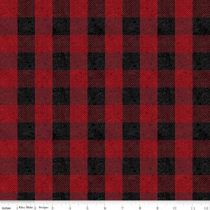 All About Plaids - Buffalo Check Red from Riley Blake Fabric