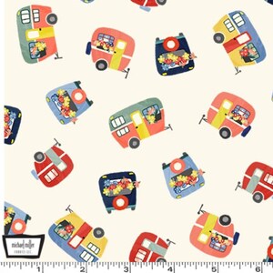 Camping Life - Campers Cream from Michael Miller Fabric