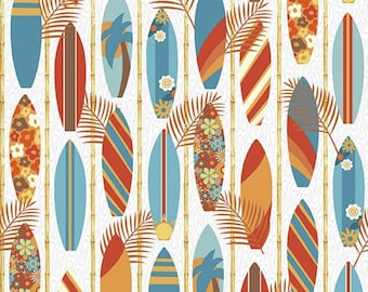 Surf’s Up - Surf Boards from Henry Glass Fabric