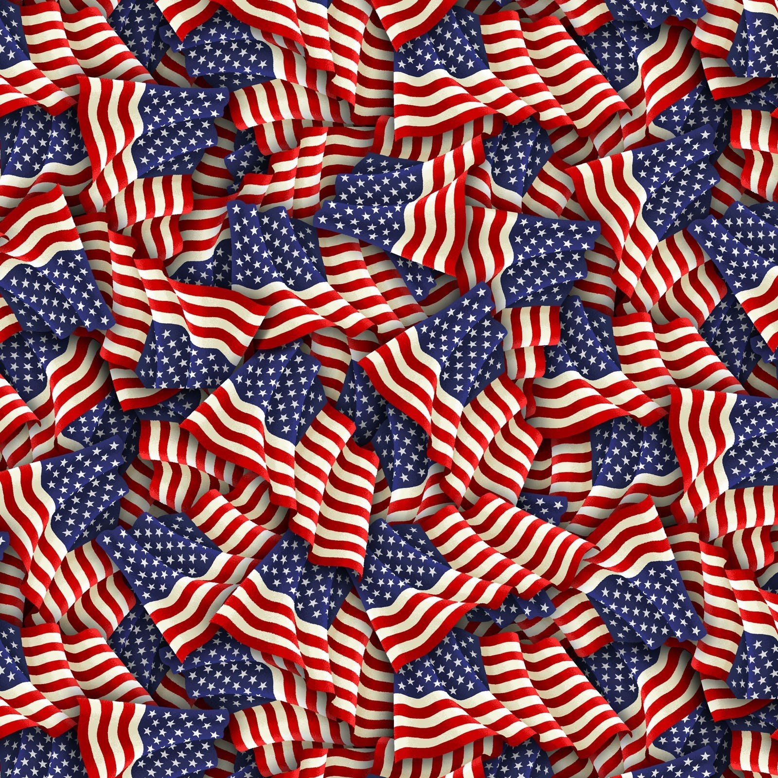 Large Wavy American Flag Patch - USA United States Badge 3.5 (Iron on)