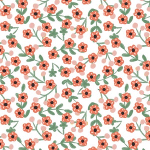 Glorious Garden - Light Cream Small Flowers from Quilter’s Palette Fabric