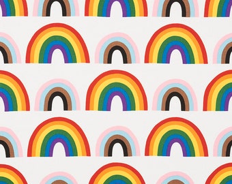 Love is Love - Double Rainbow Natural from Alexander Henry Fabrics