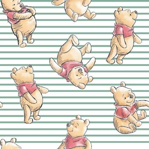 Winnie The Pooh - Stripe Winnie the Pooh from Springs Creative Fabric