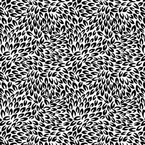 Midnight Rhapsody - Petals Black White from Benartex Fabrics