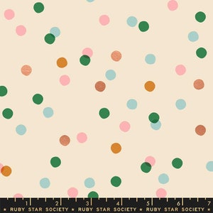 Camellia - Spots Parchment by Melody Miller from Ruby Star Society Fabric