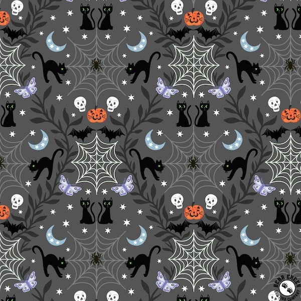 Glow in the Dark Cat Fabric Etsy