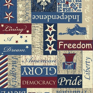 Seasonal Basics - Patriotic Pride of America Signs from Springs Creative Fabric
