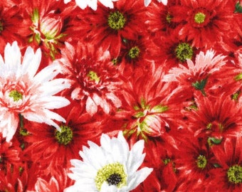 Princess Passion - Tonal Daisy Red from EE Schenck Fabric
