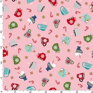 Cup of Cheer - Cozy Cup Pink by Kimberbell from Maywood Studio Fabric