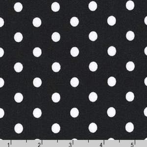 Laguna Jersey Prints - Dots Black by Ann Kelle from Robert Kaufman