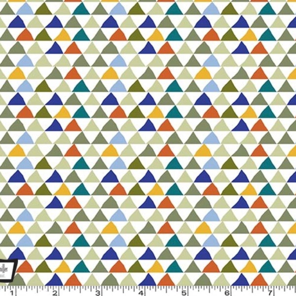 Family Fun Day - Tiny Tips Triangles Multi from Michael Miller Fabric