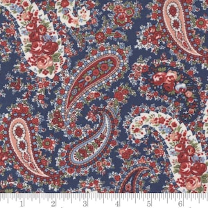 Belle Isle - Farmhouse Paisley Blue from Moda Fabrics