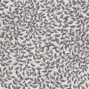 Classique Floral - Tonal Leaves Vine Grey from Fabriquilt Fabric