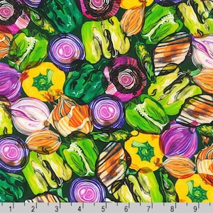 Chef’s Table - Vegetables Basil by Hennie Haworth from Robert Kaufman Fabrics
