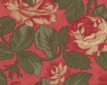 Paris Flea Market - Rouge Red Florals by 3 Sisters from Moda