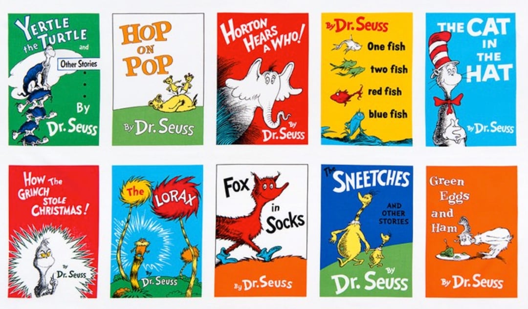Celebrate Seuss Books Adventure PANEL by Seuss From Robert