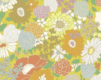 Blümchen - Florals Gelb Mustard von Quilt Gate