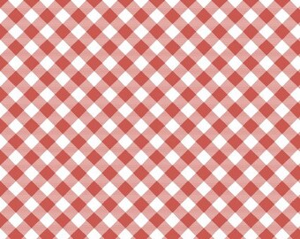 Prairie Sisters - Gingham Red from Poppie Cotton Fabric
