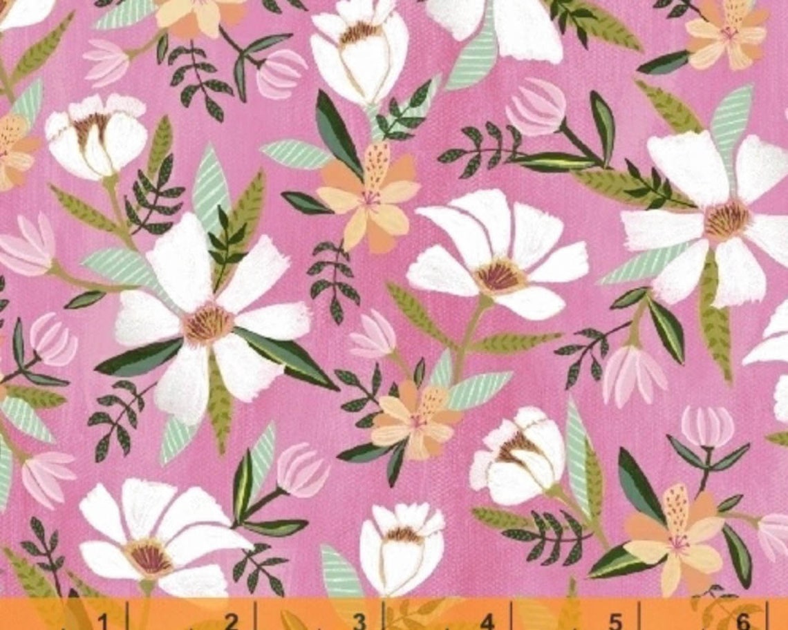 Blush and Blooms White Flower Pink by Iza Pearl Design From Etsy