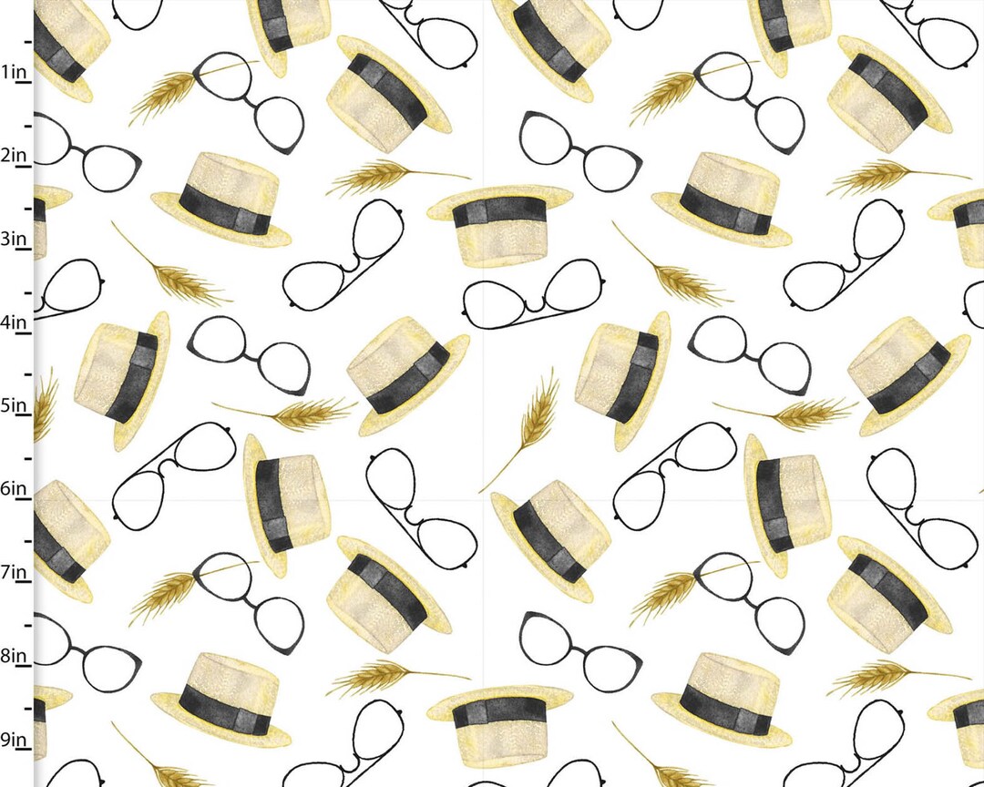 Fancy Farm Hat Glasses Accessories White From 3 Wishes Etsy